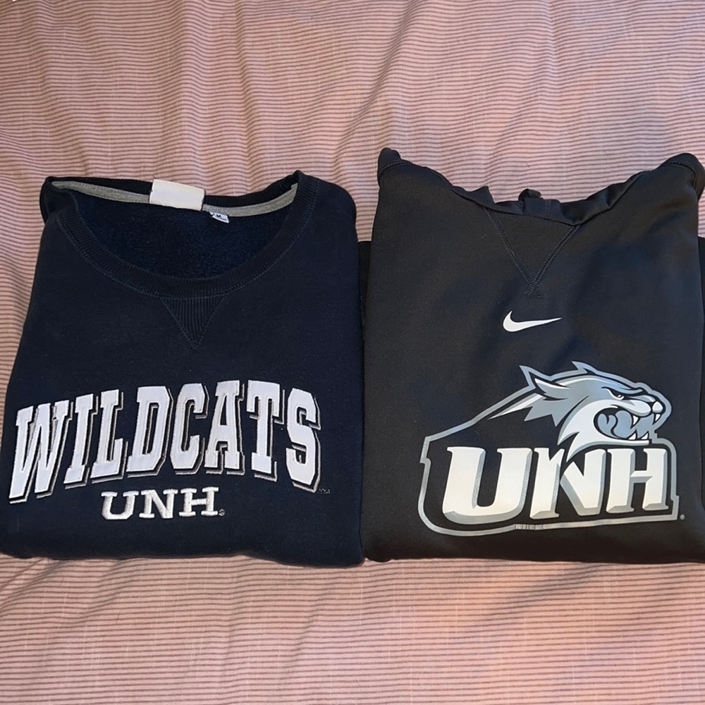 UNH crew neck and hoodie bundle